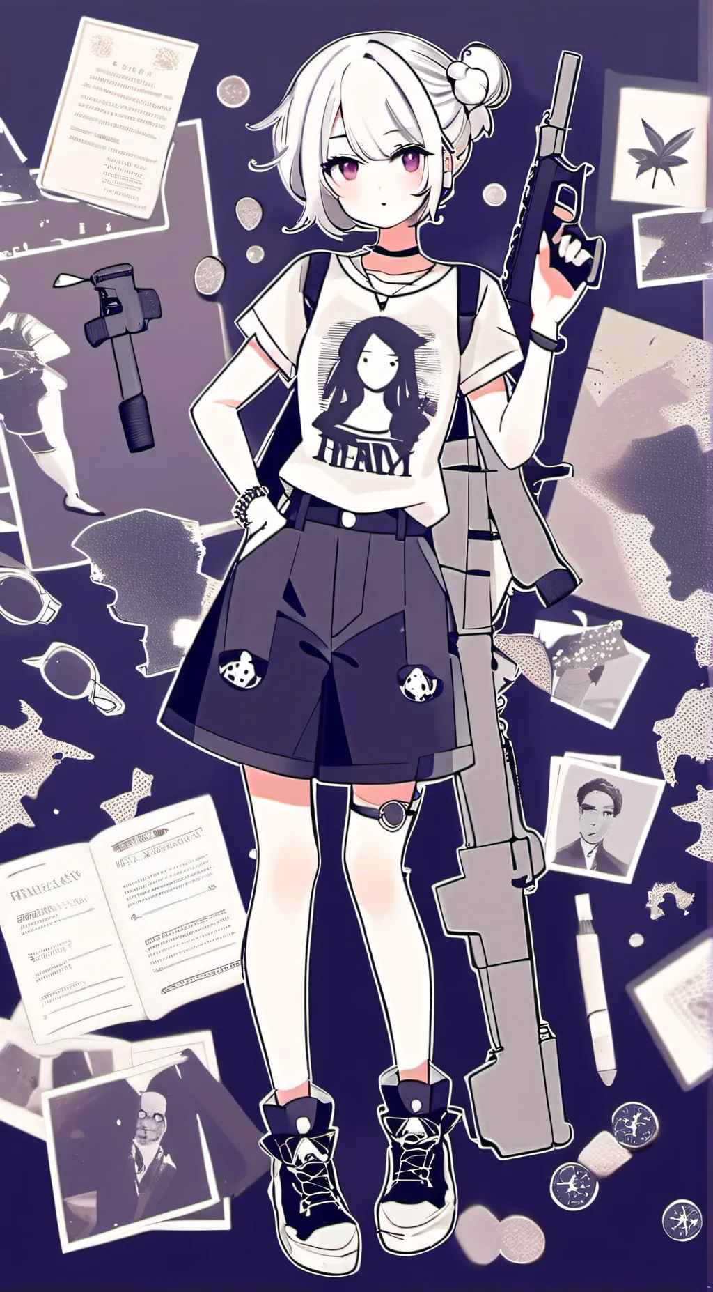 ai character: uzi background