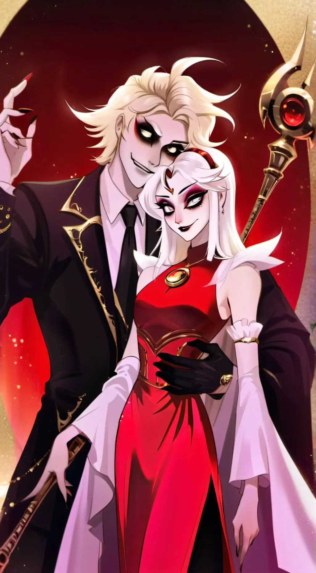 ai character: lucifer&Lilith  background