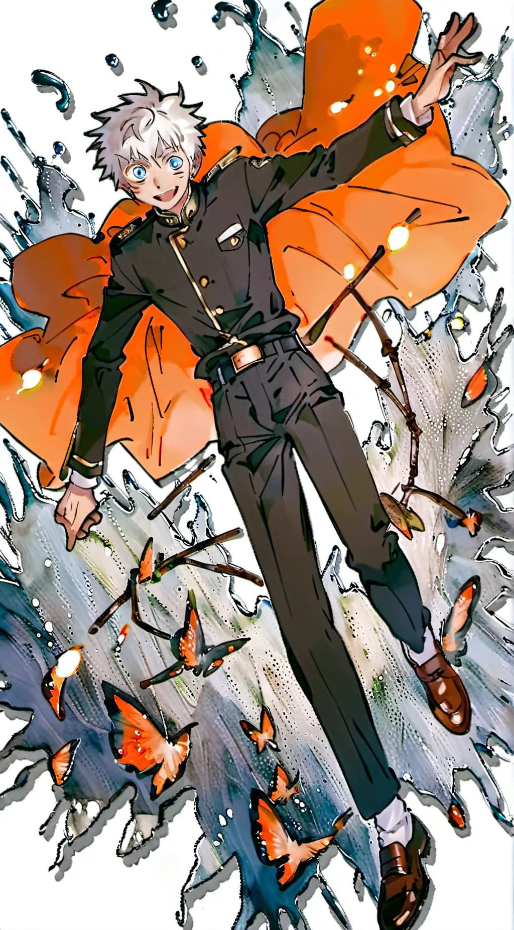 ai character: Super Senior Gojo background