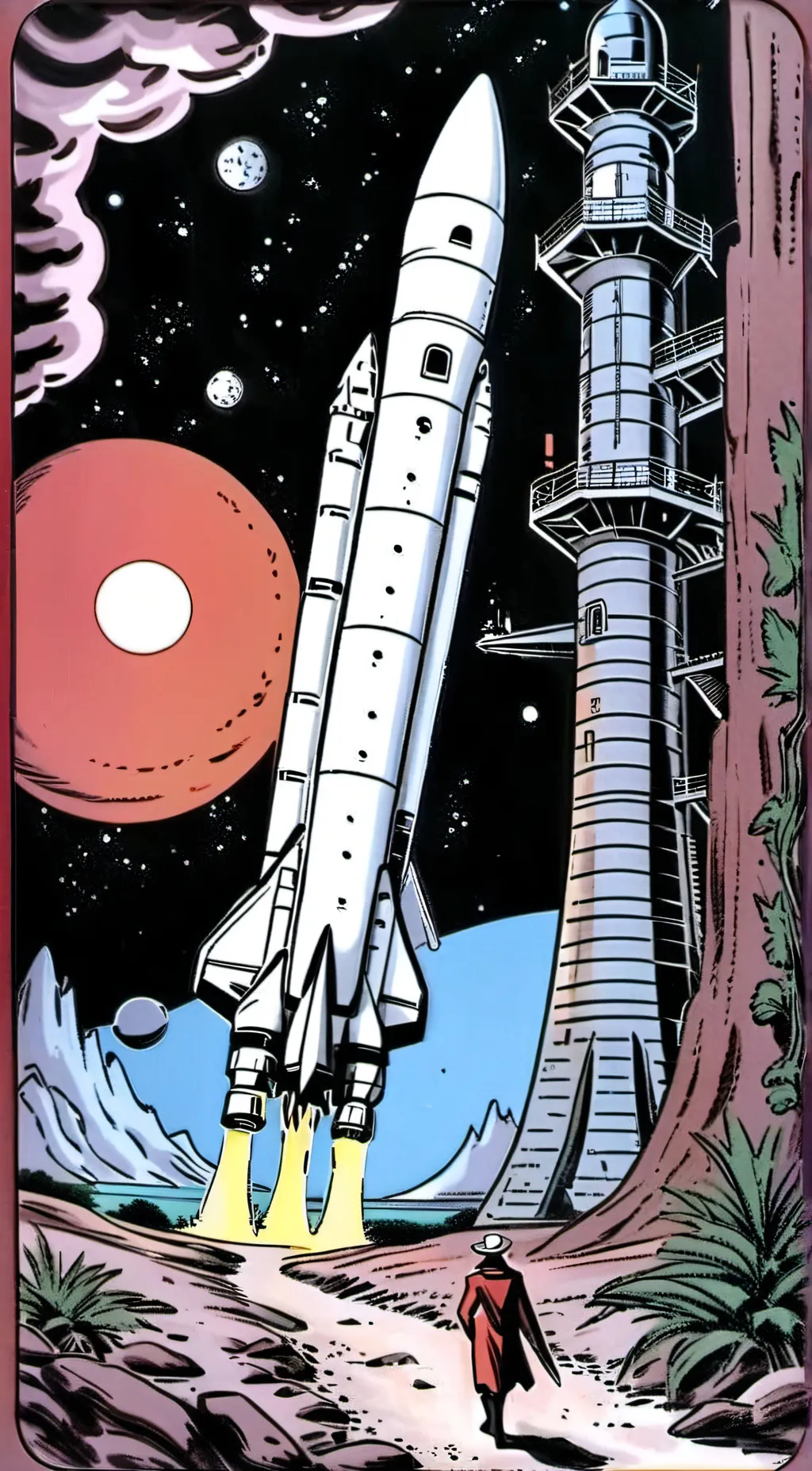 ai character: Space explorers background