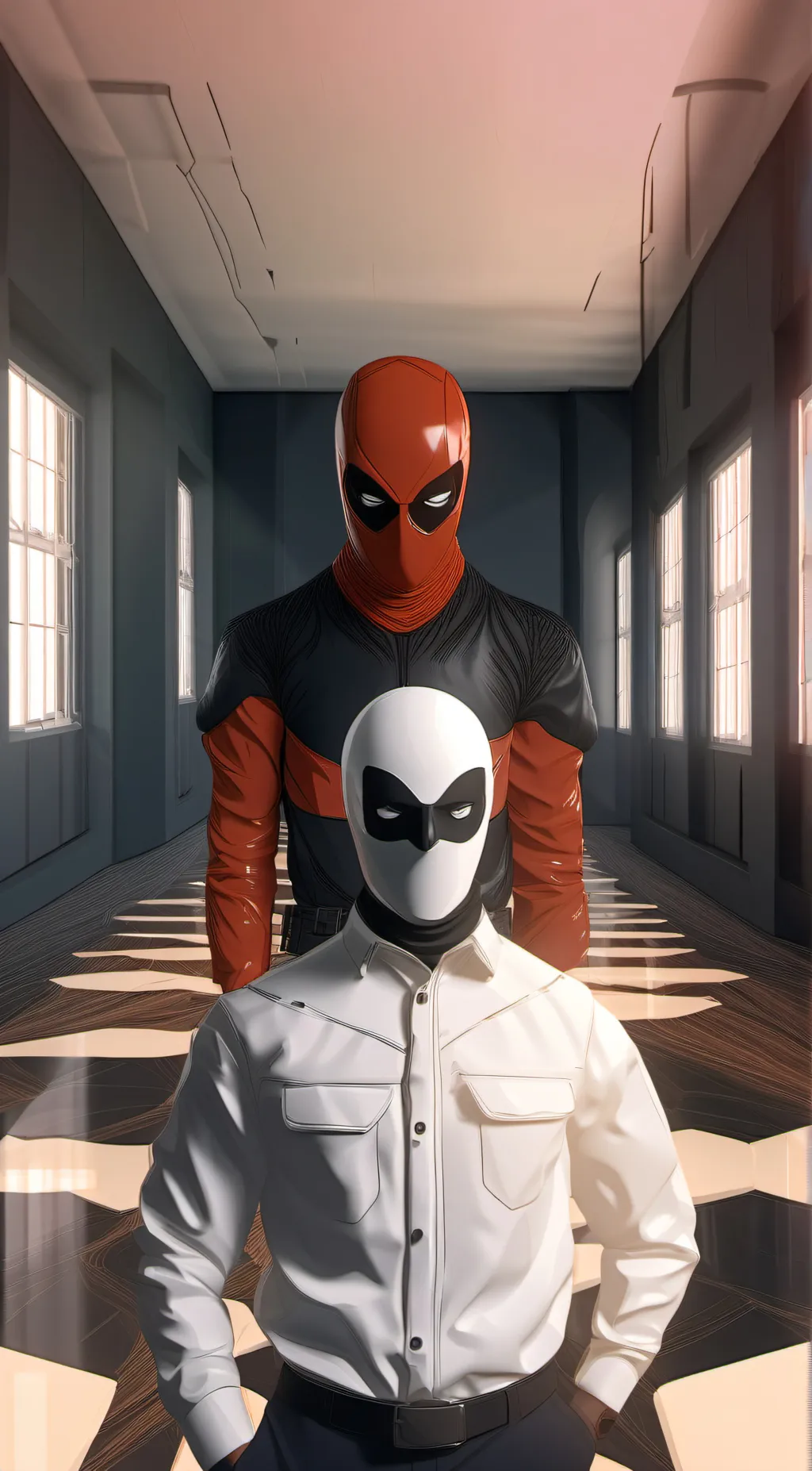 ai character: Ranger red Tyler  background