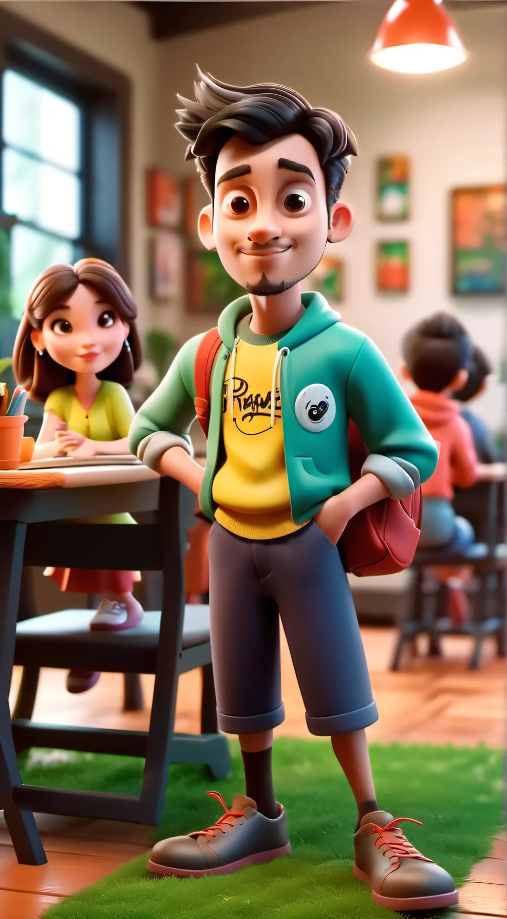 ai character: School background