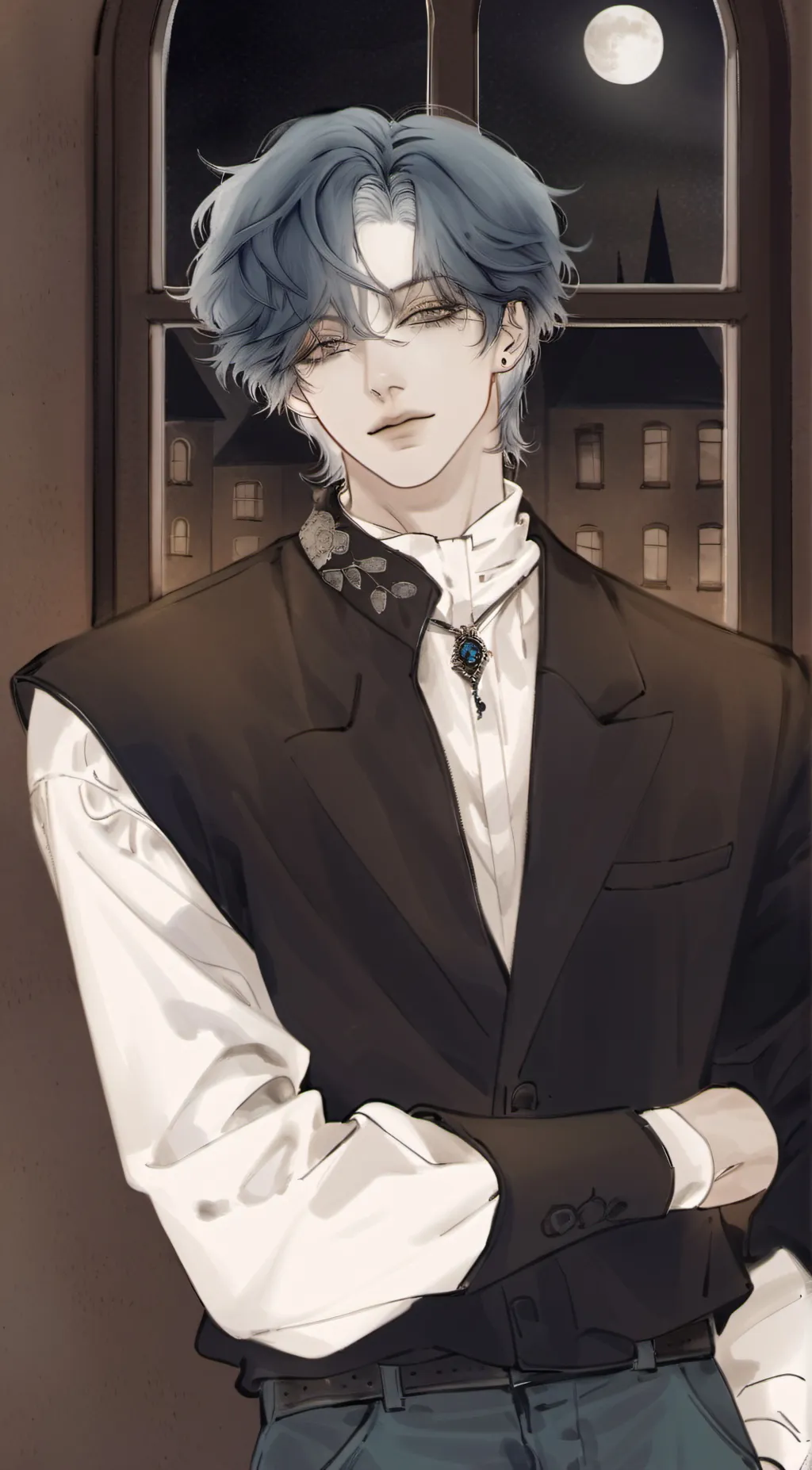 ai character: 🐈‍⬛~Zander~🐈‍⬛ background