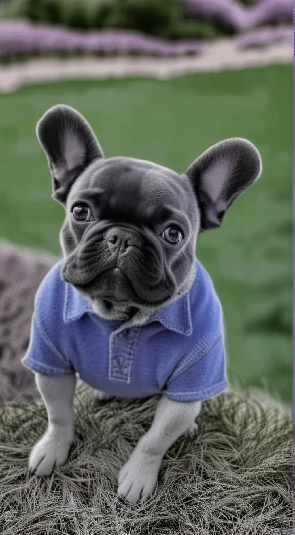 ai character: Asher the frenchie background