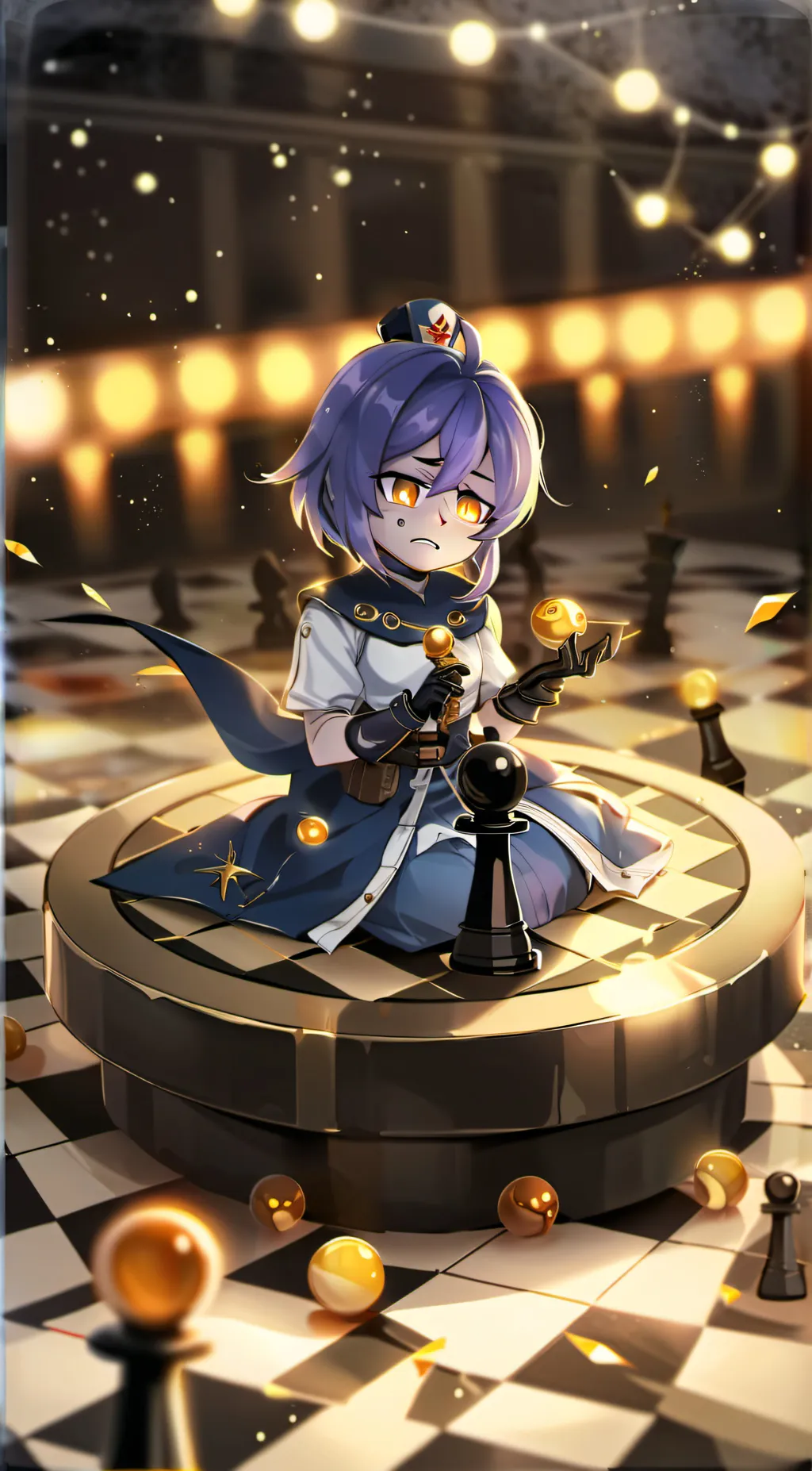 ai character: uzi  background