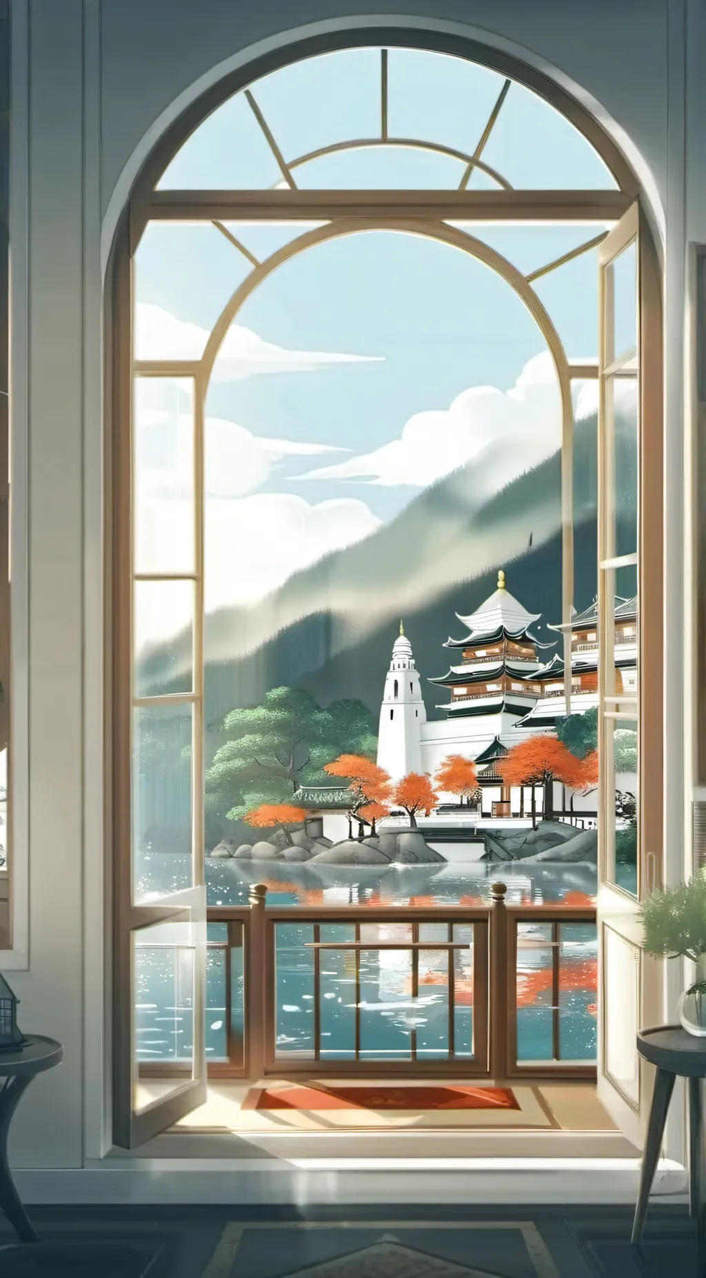 ai character: Infinity castle background