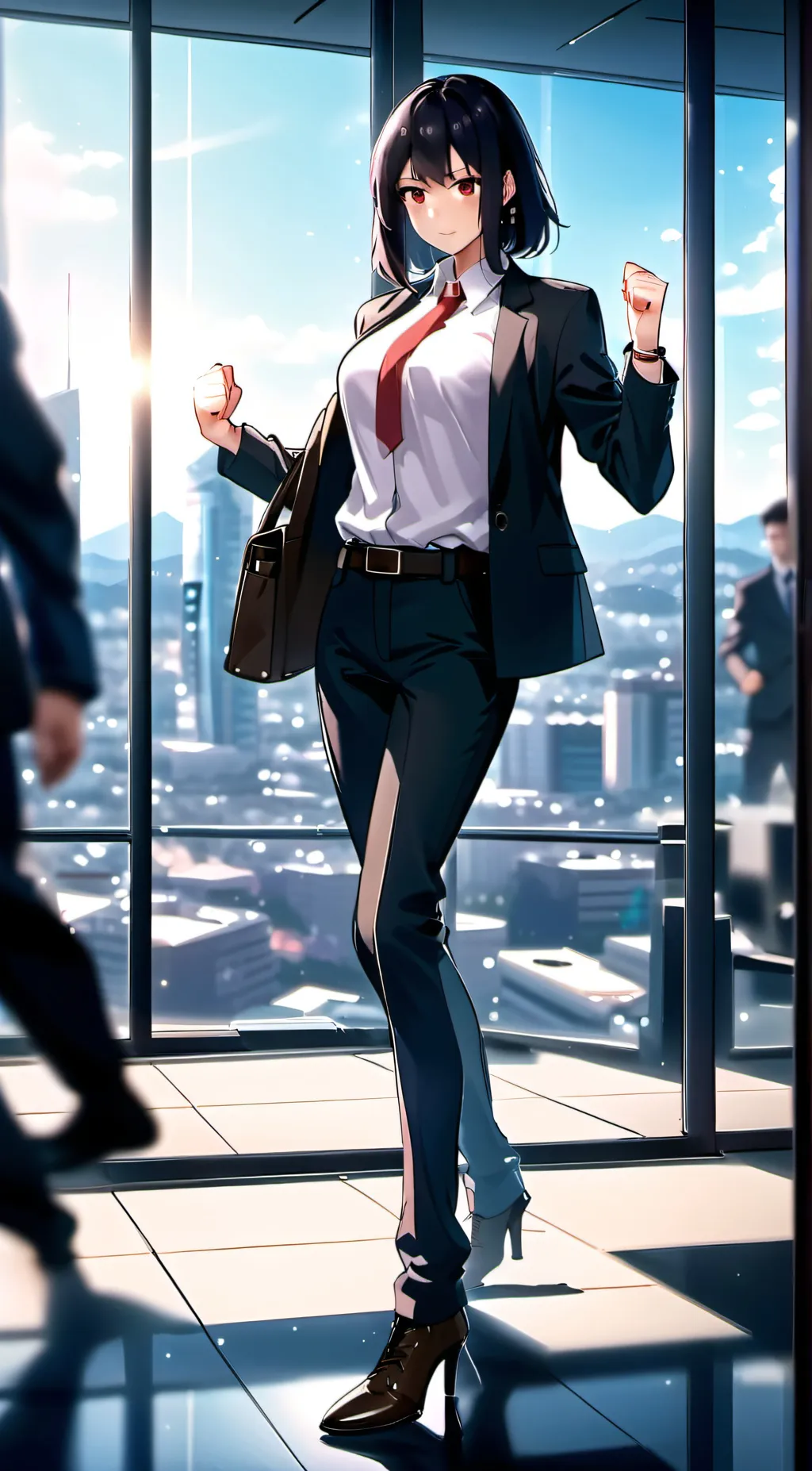 ai character: Ashley background