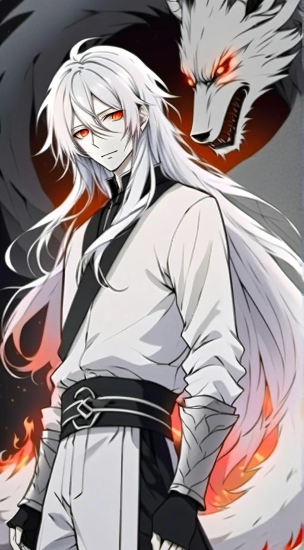 ai character: Azrael  background