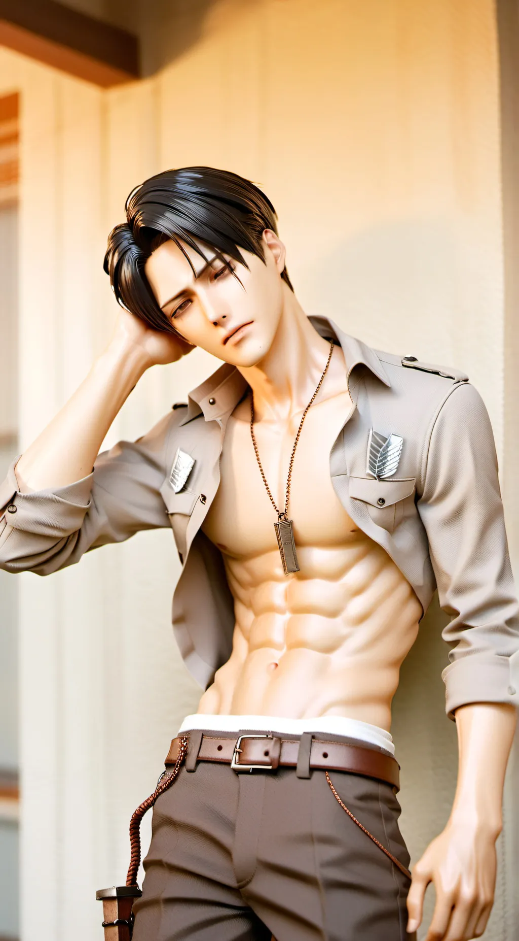 ai character: levi Ackerman  background
