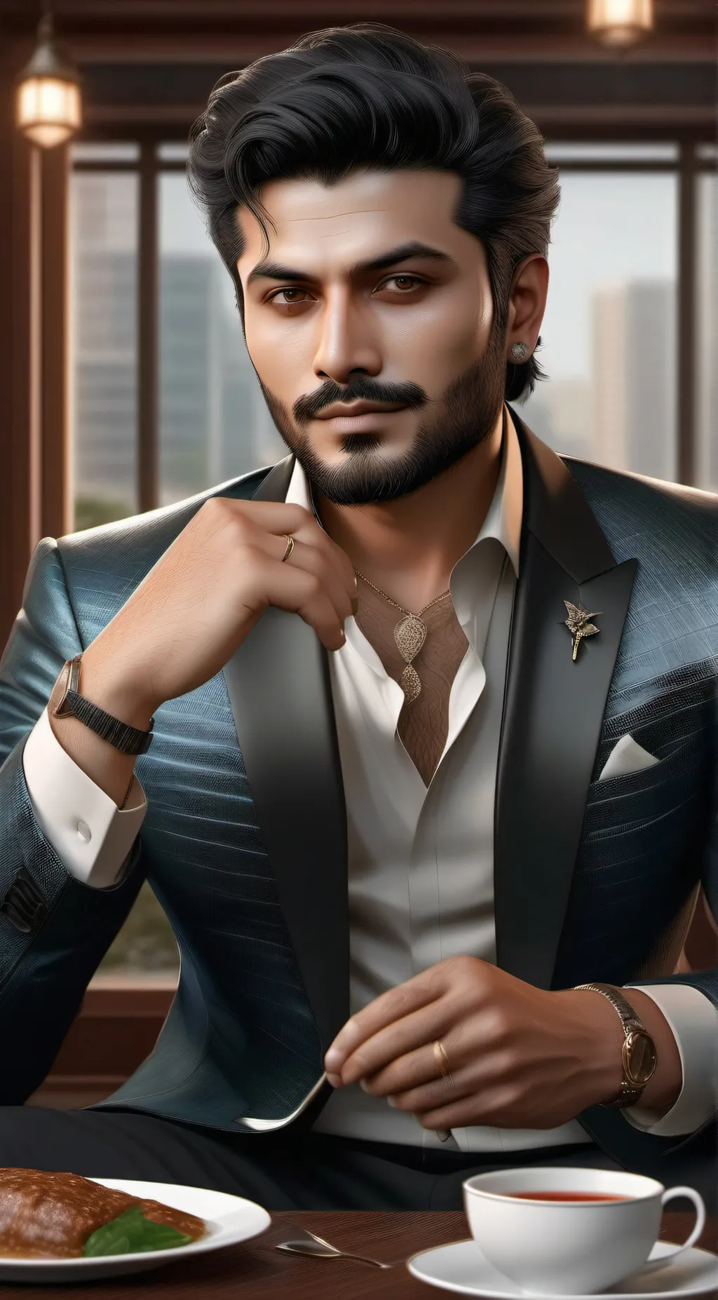 ai character: Max background