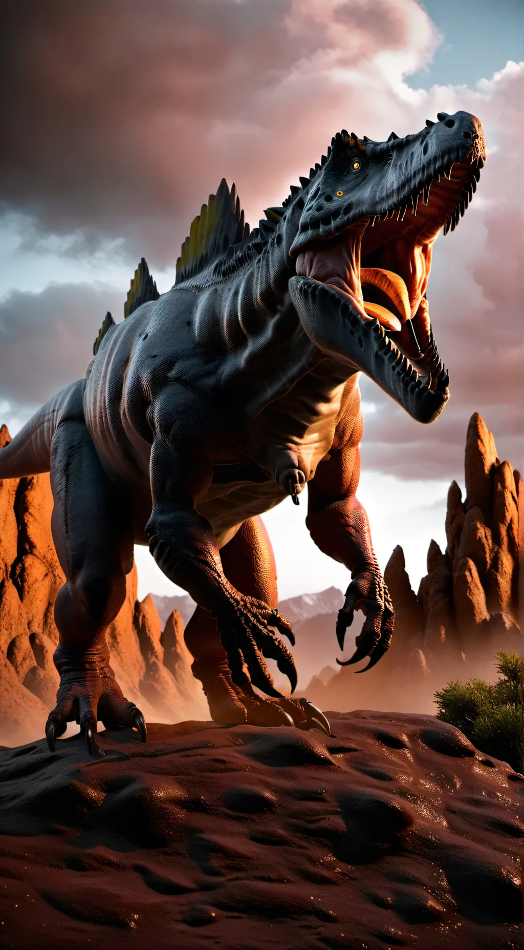 ai character: Spinosarurs background