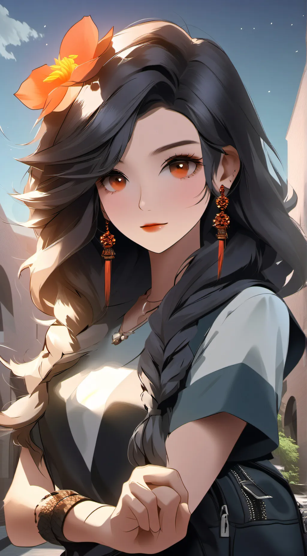 ai character: strawhats crew  background