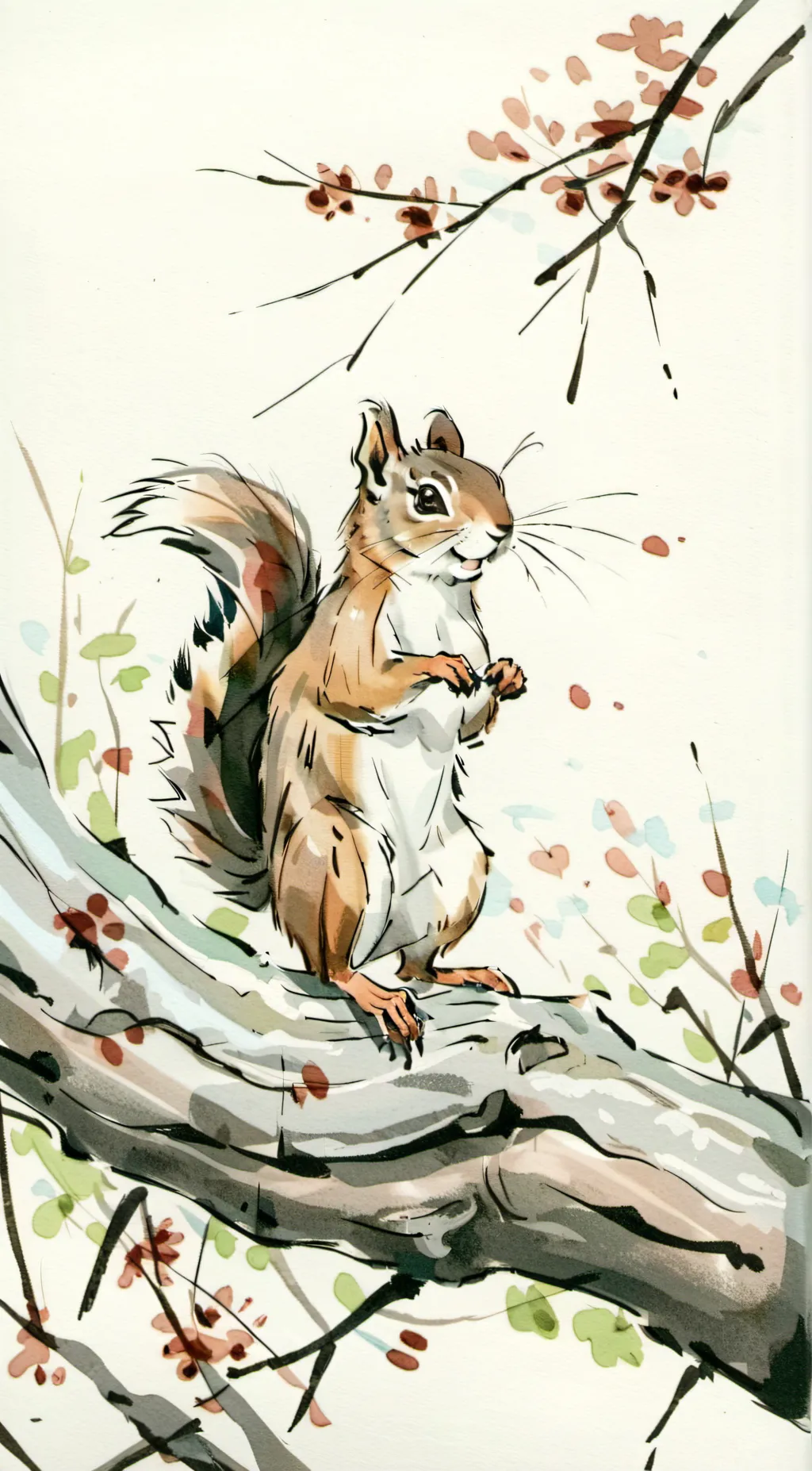 ai character: Squirrel  background