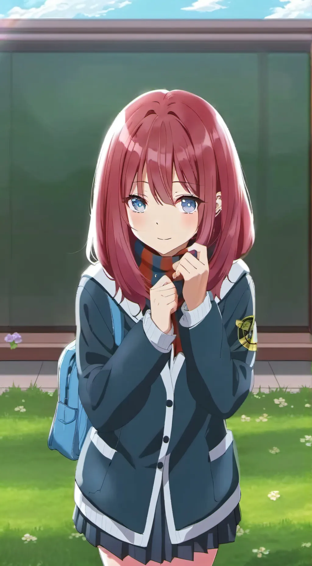 ai character: Miku  background