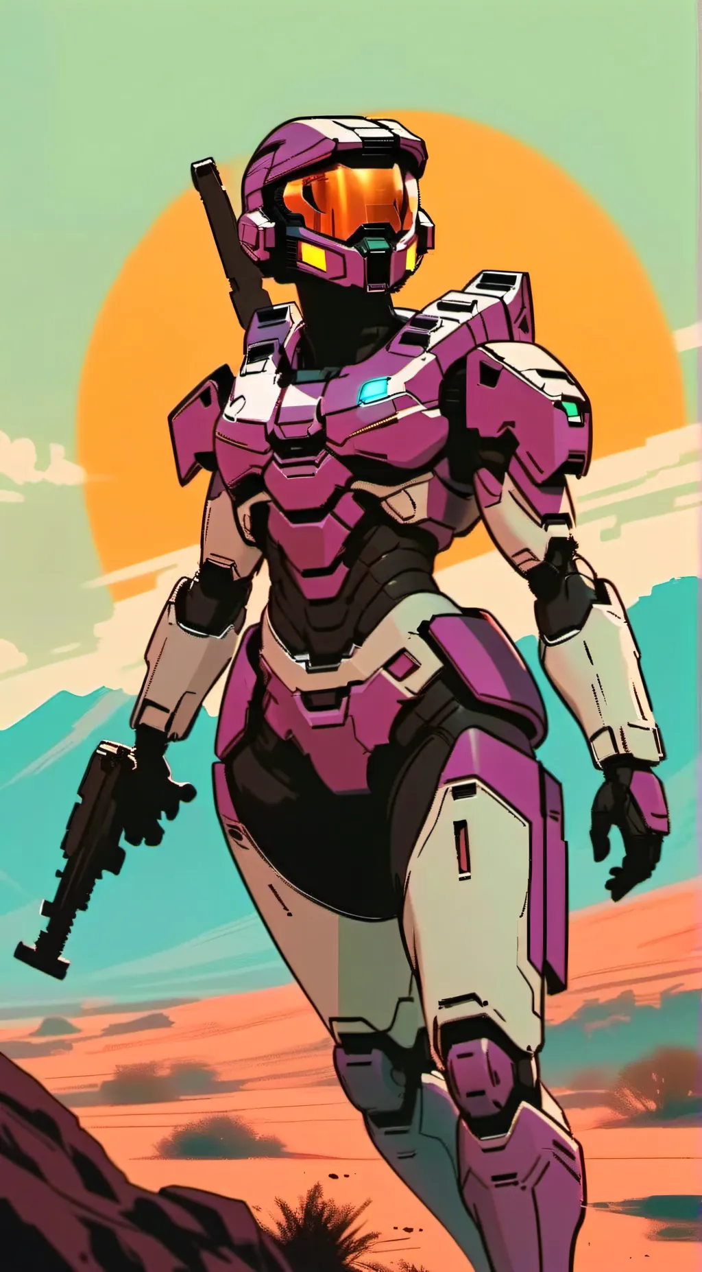 ai character: Spartan 767 background