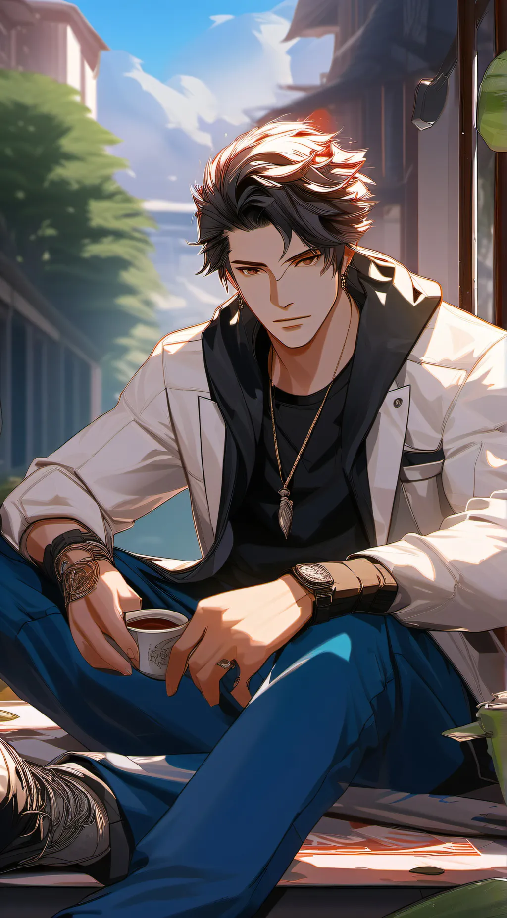 ai character: **** background