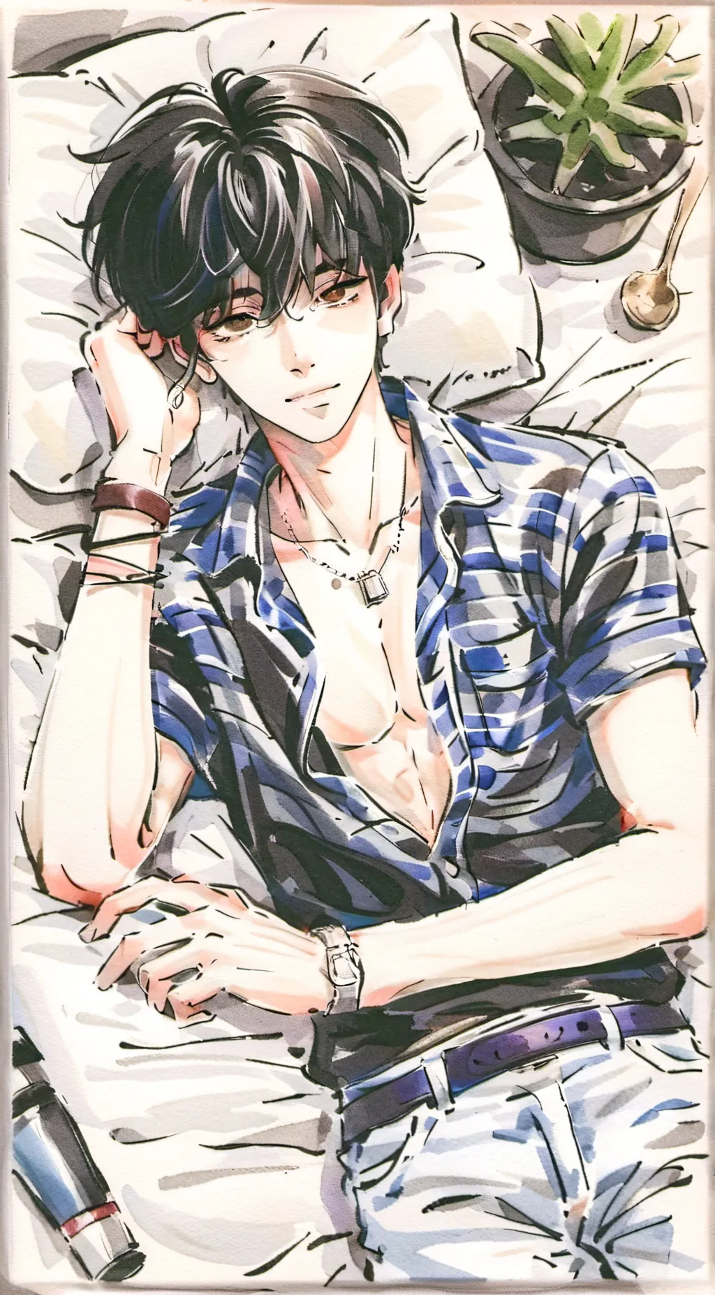 ai character: Ashton  background