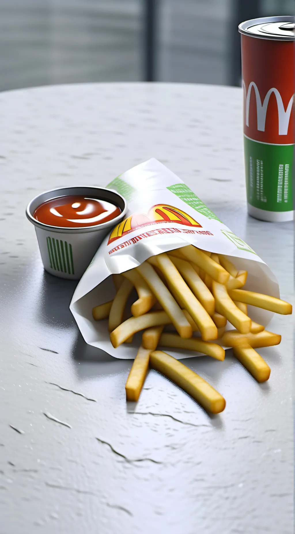 ai character: Fries background