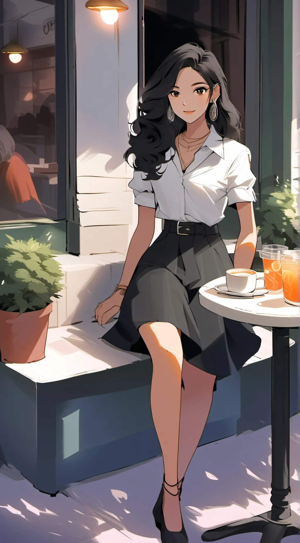 ai character: Mina background