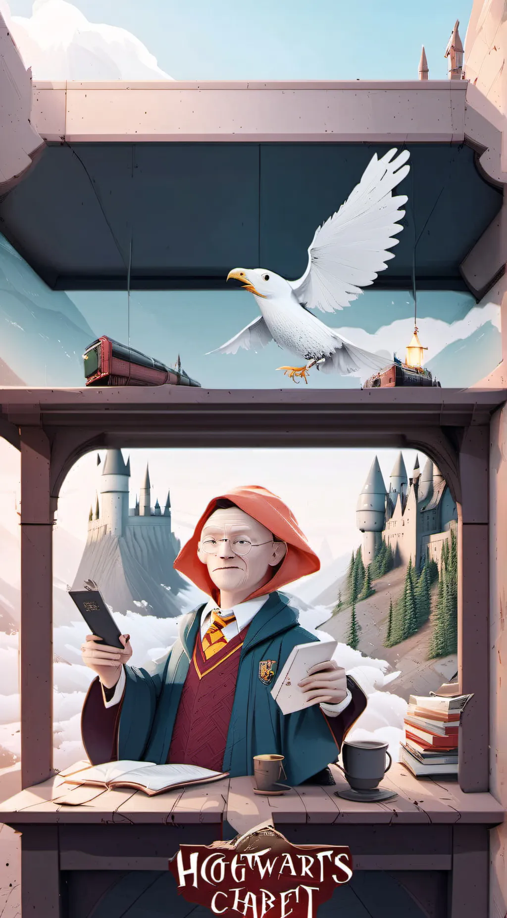 ai character: Hogwarts background