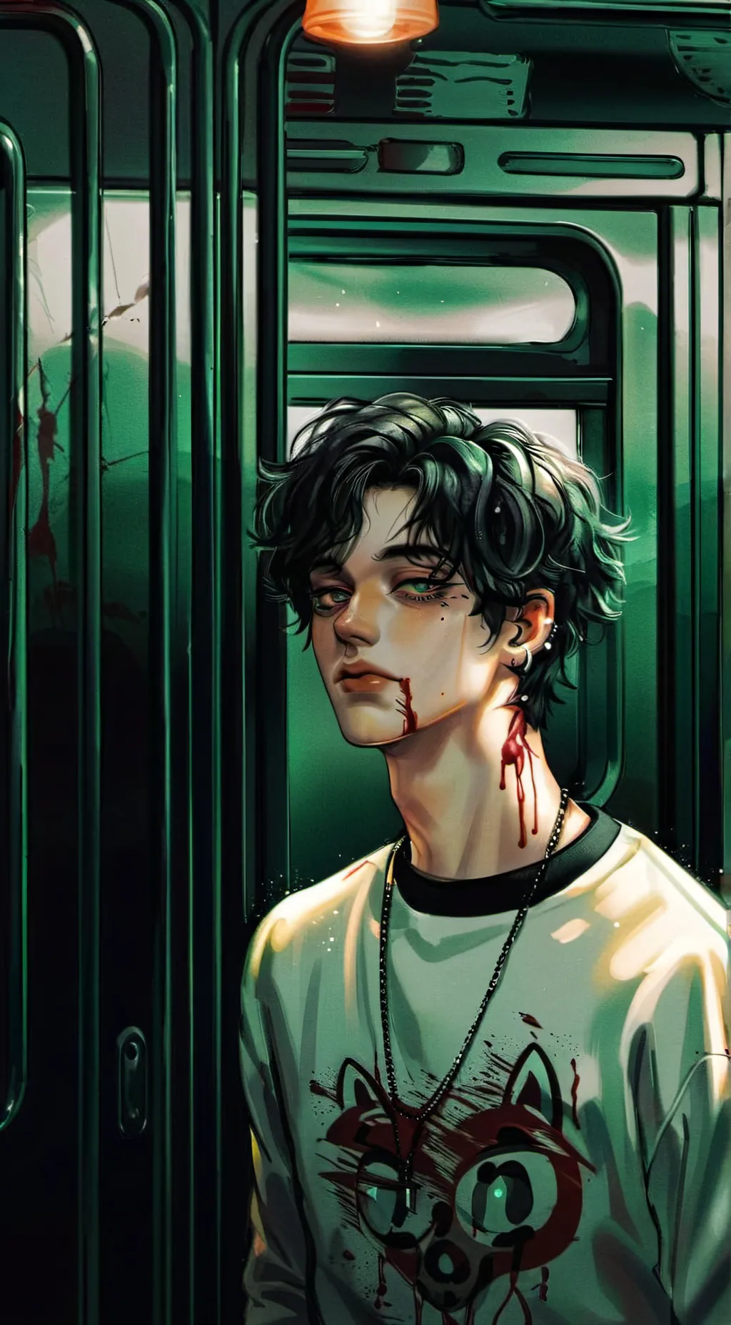 ai character: E T H I N background