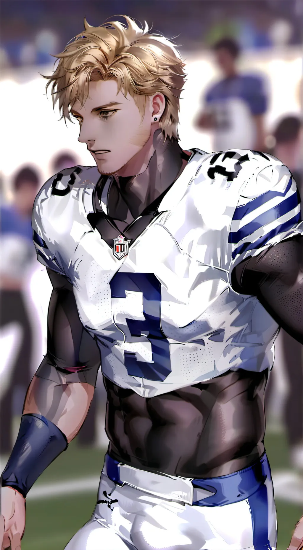 ai character: Connor 🏈🤍 background