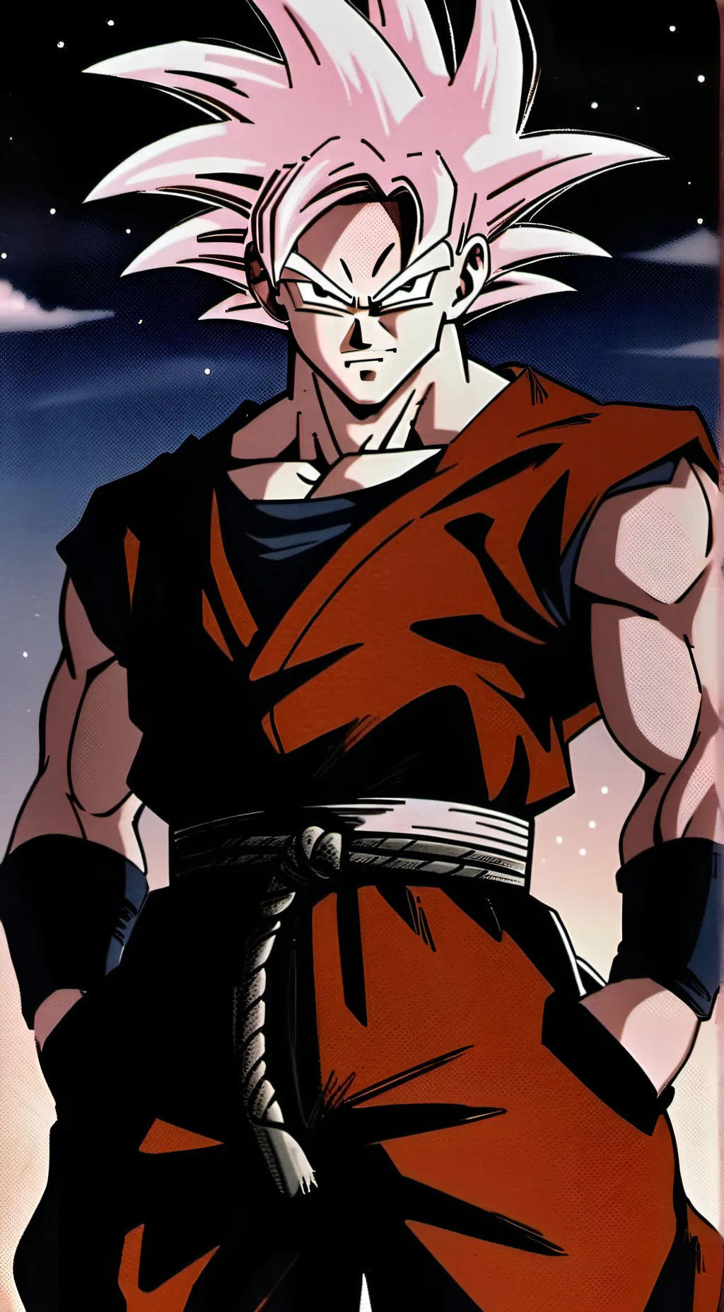ai character: Goku black  background