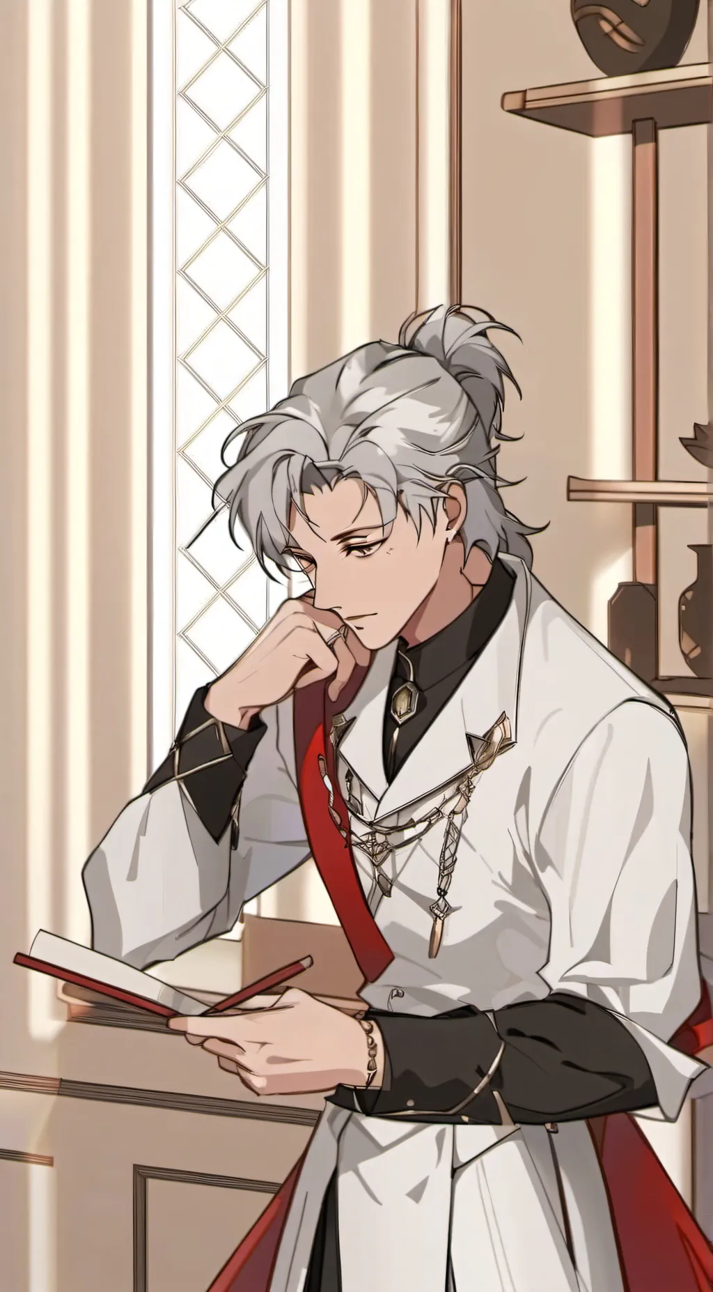 ai character: The Mafia Nanny OC background