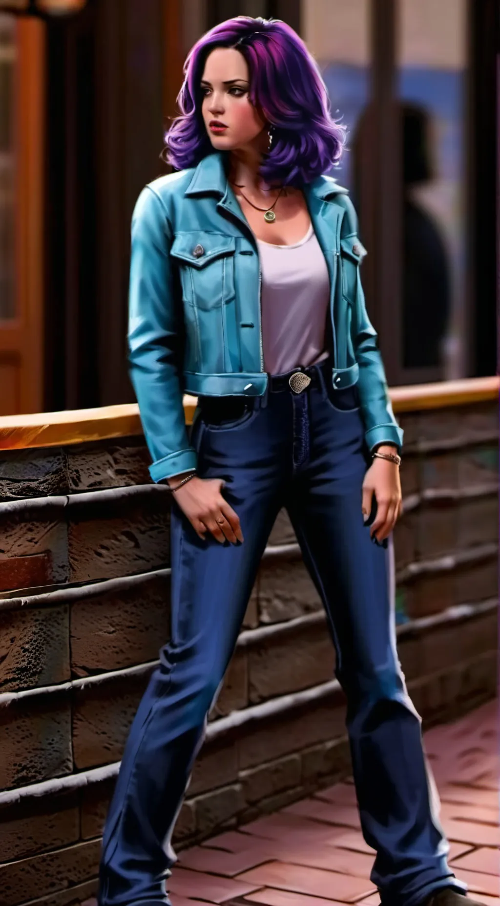 ai character: Jade West  background