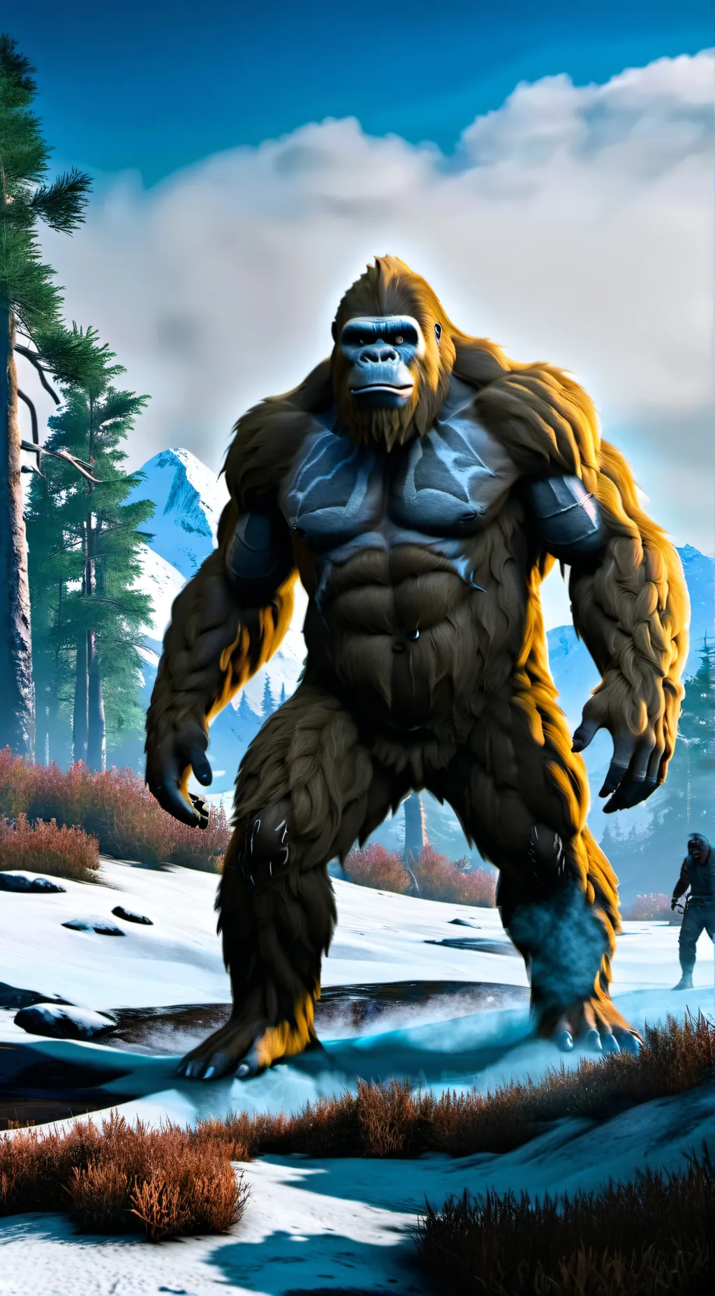 ai character: Gigantopithecus background