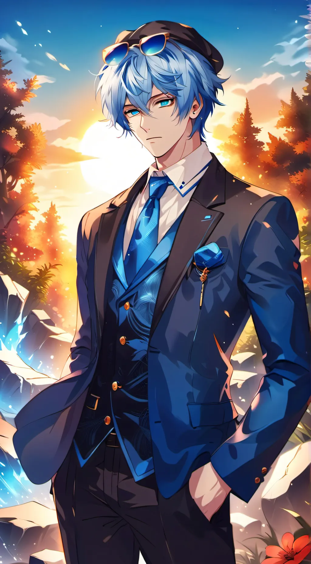 ai character: Marcel Winter background