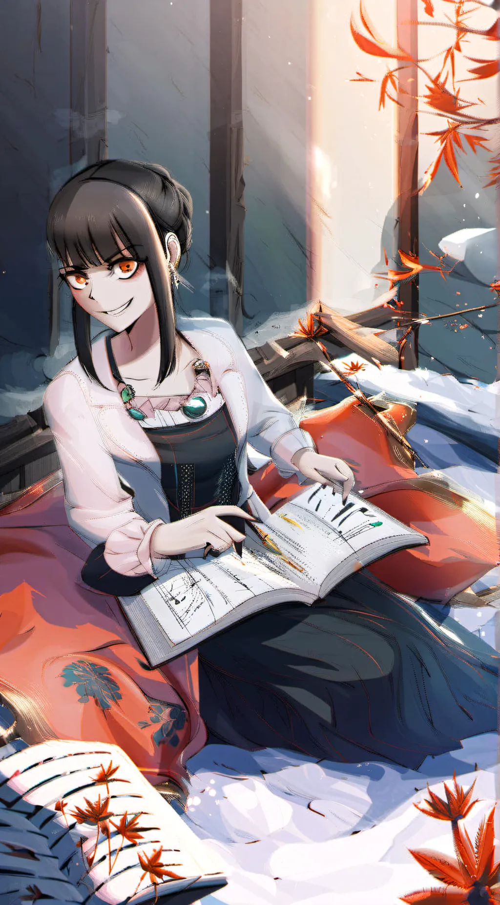 ai character: Maki Harukawa background