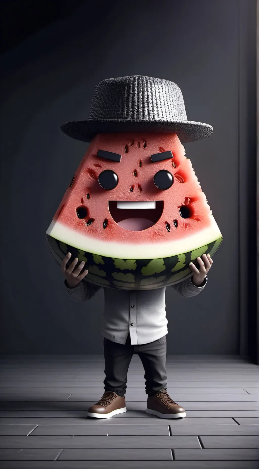 ai character: Watermelon 🍉 background