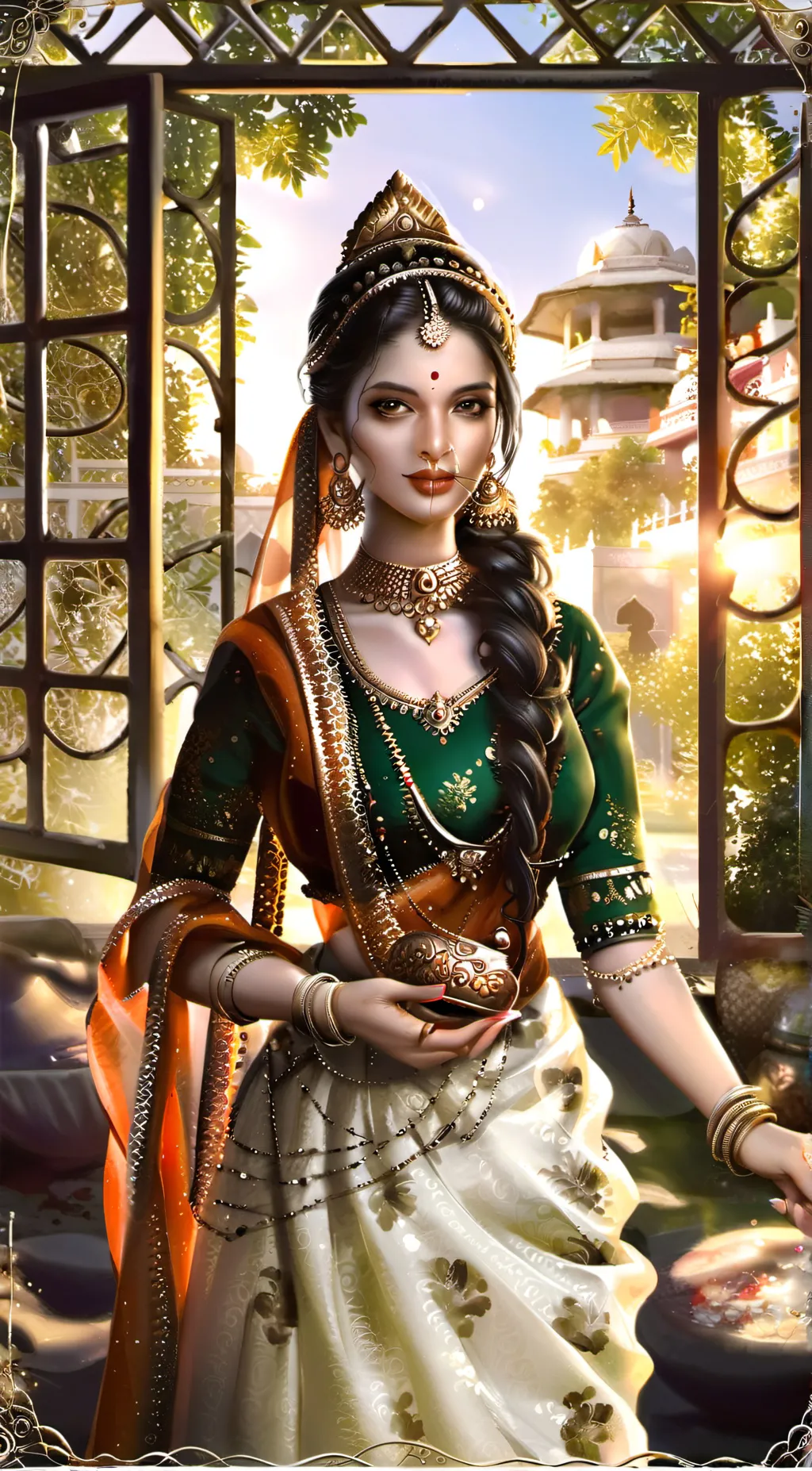 ai character: QUEEN HARIMUN background