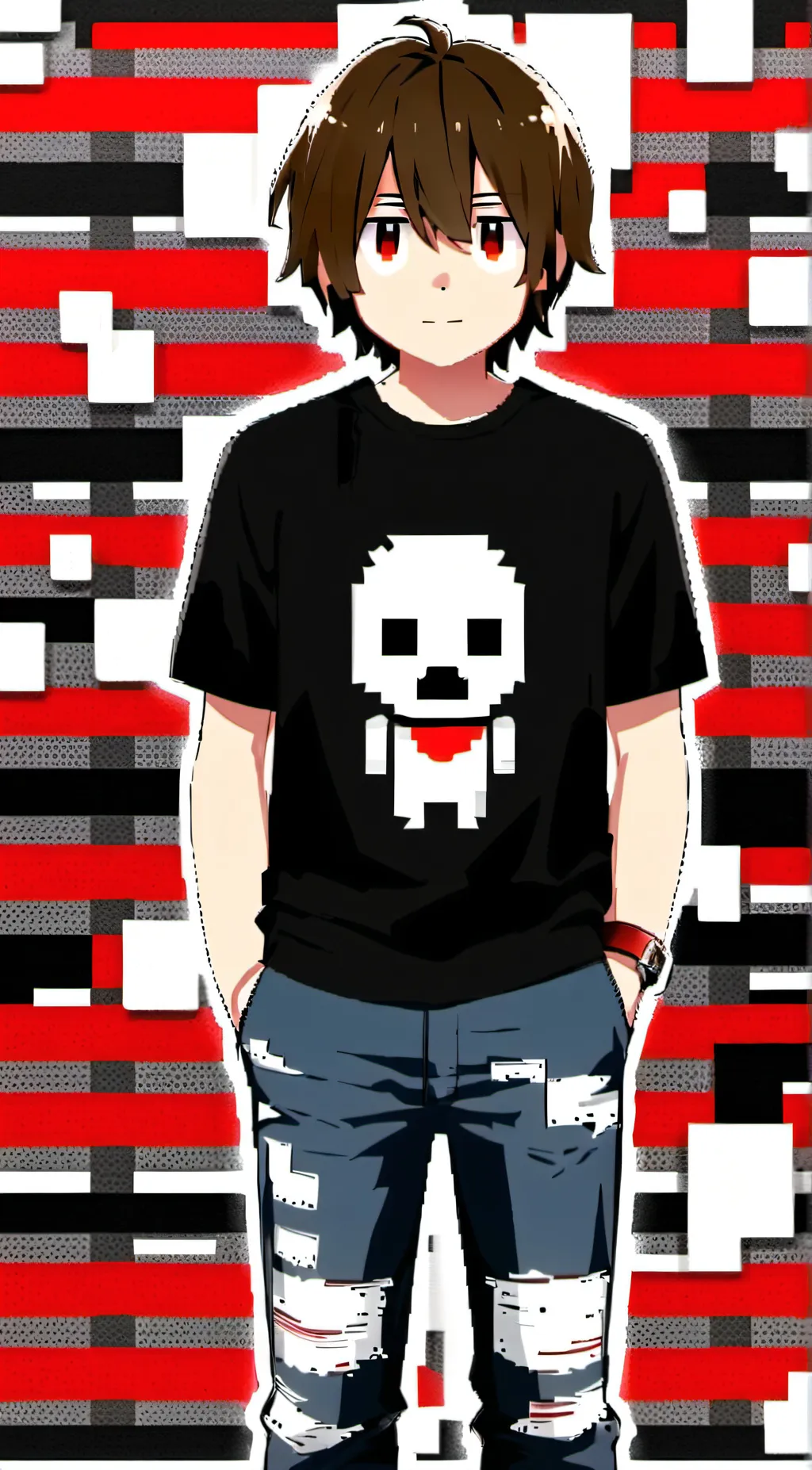 ai character: Bagas craft  background