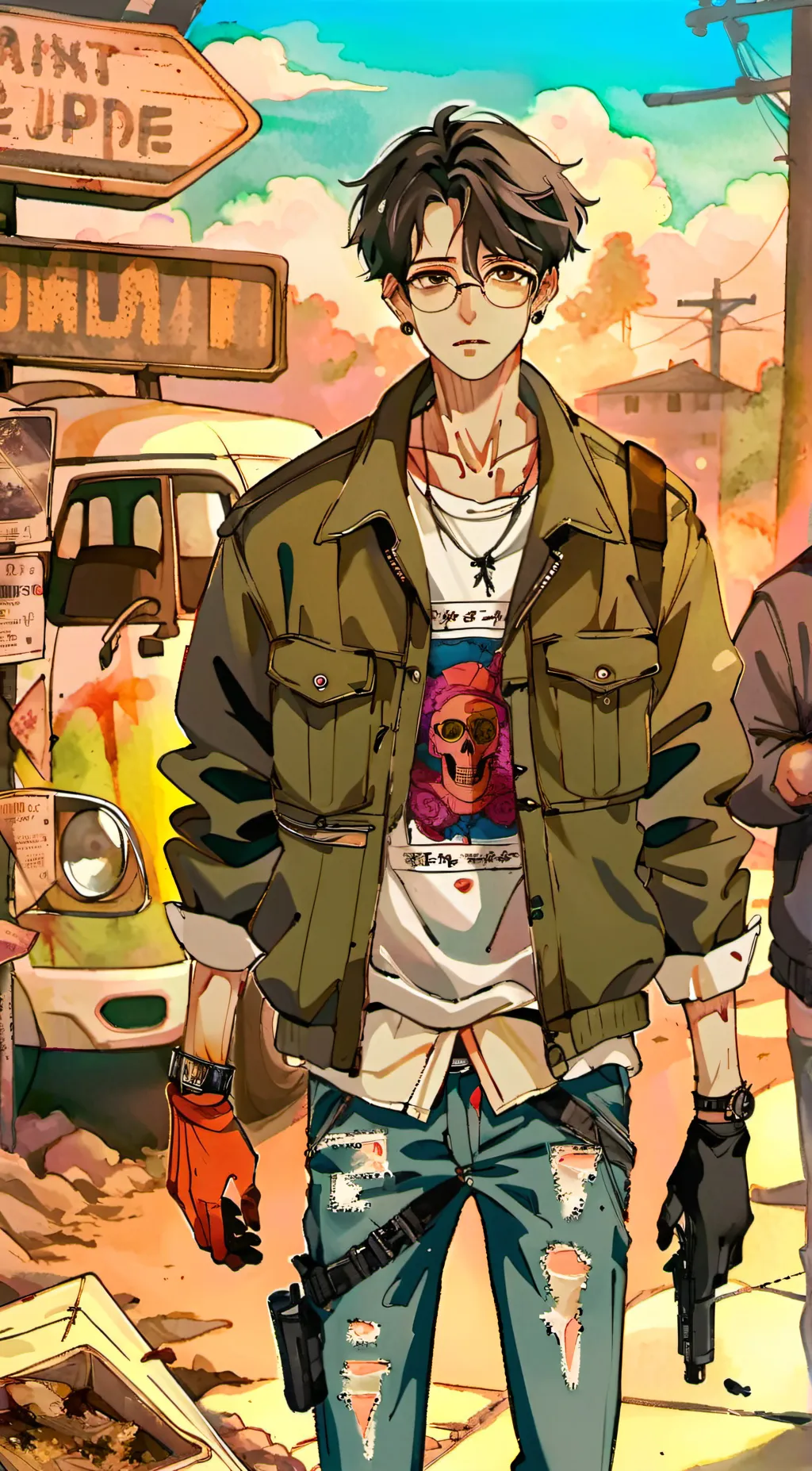 ai character: •|~Evan~|• background