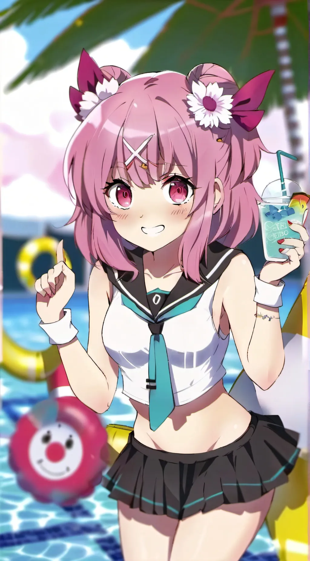 ai character: Natsuki  background