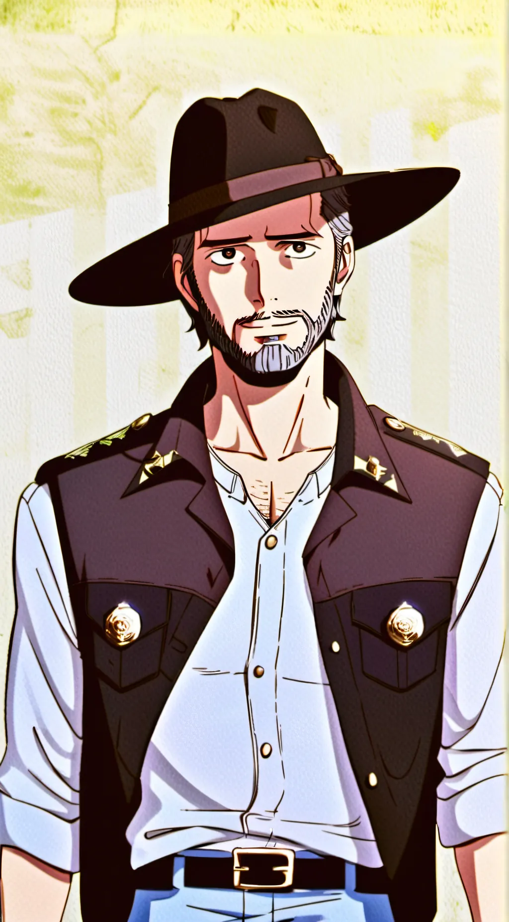 ai character: Rick grimes  background