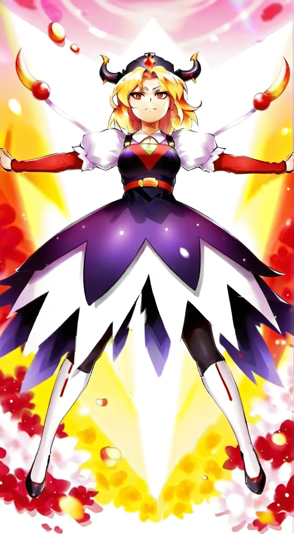 ai character: pastsunset shimmer background