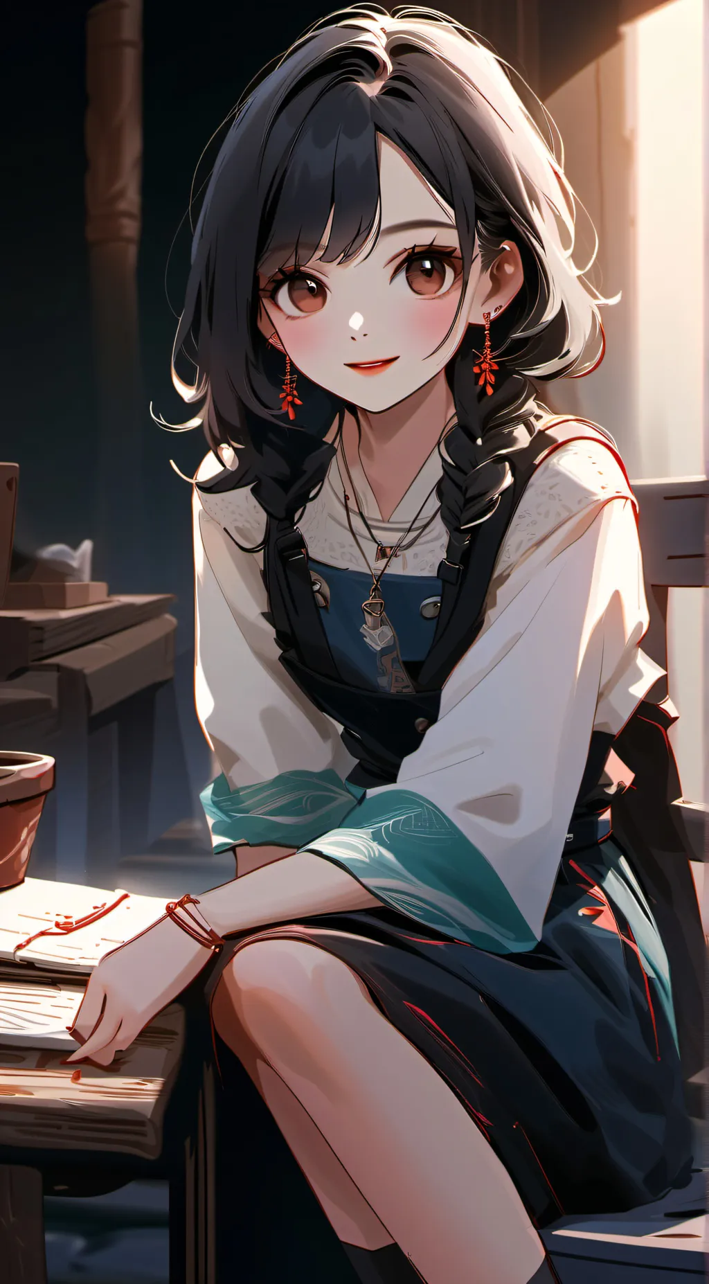 ai character: Matilda  background