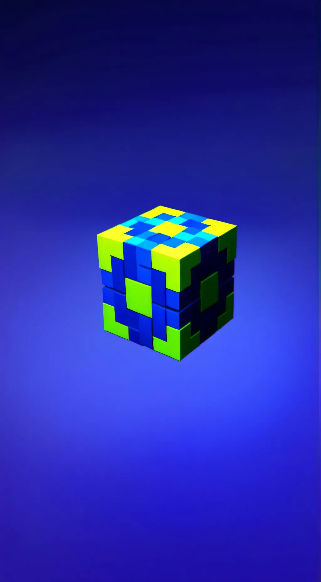 ai character: Geometry dash cube background