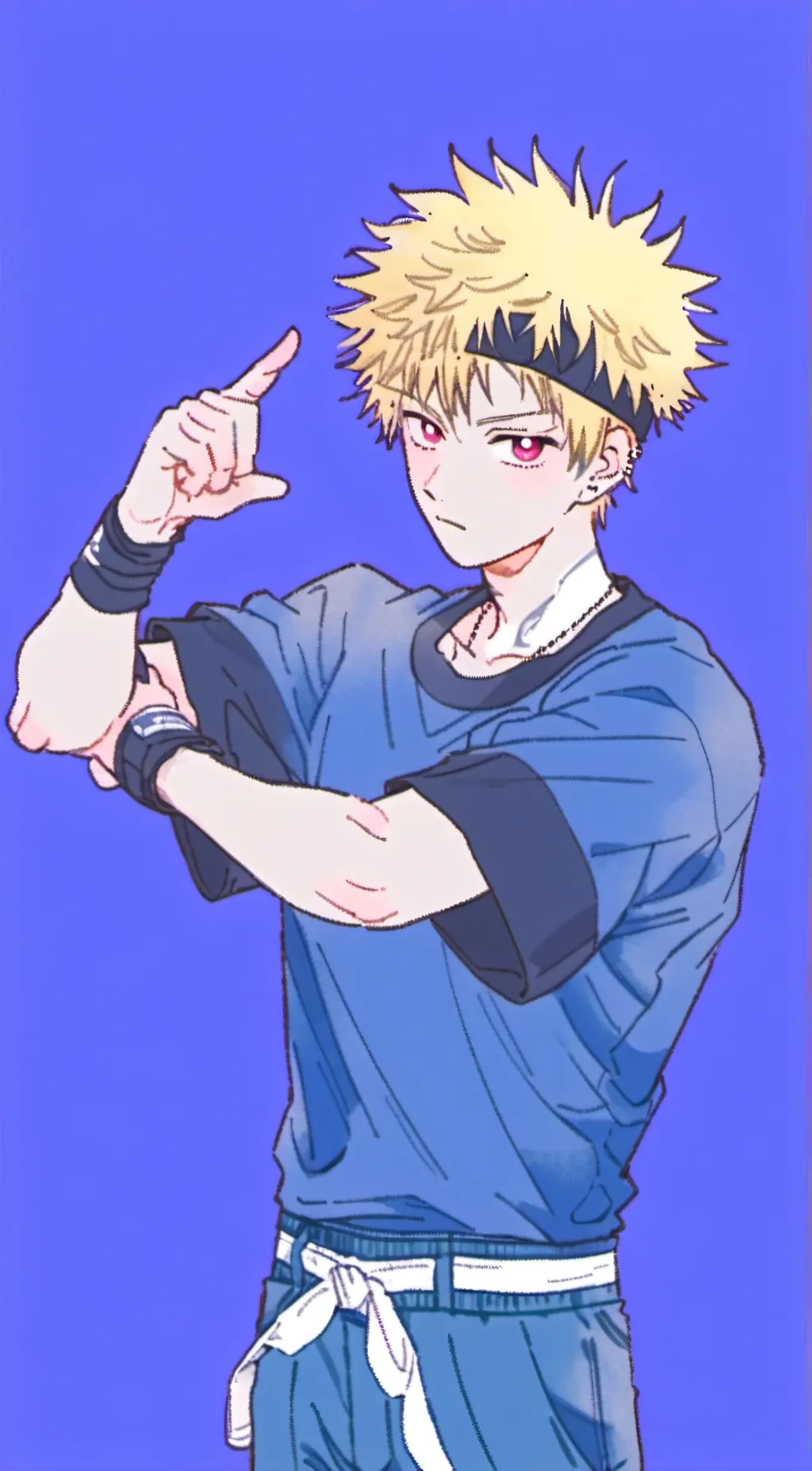 ai character: Katsuki Bakugo background