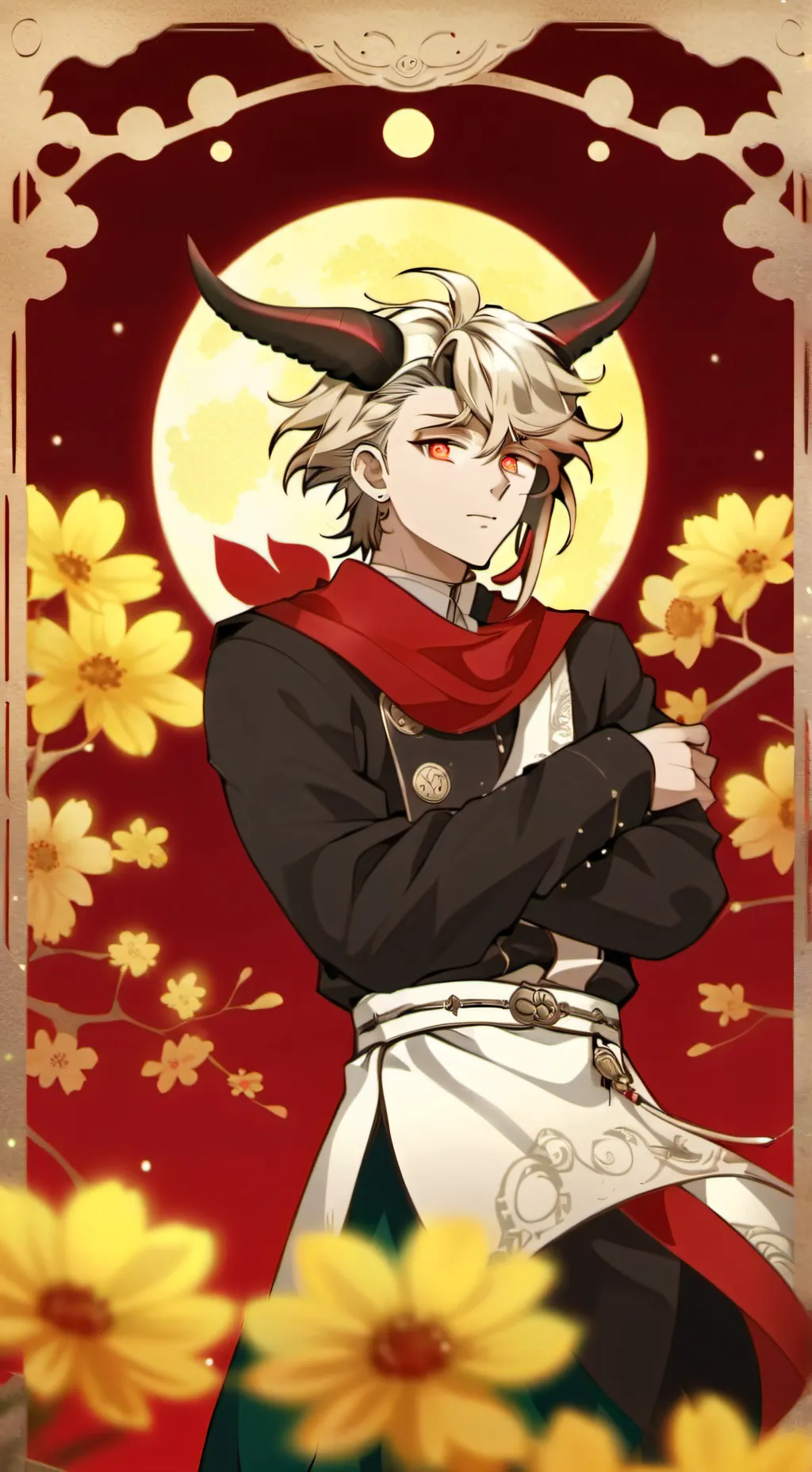 ai character: Doma  background