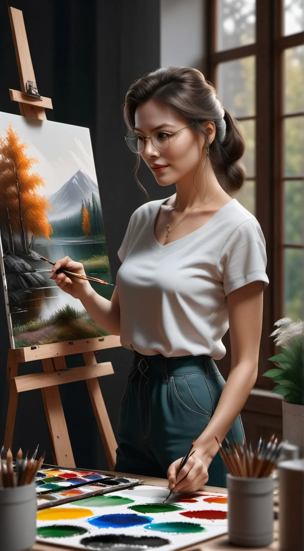 ai character: frost background