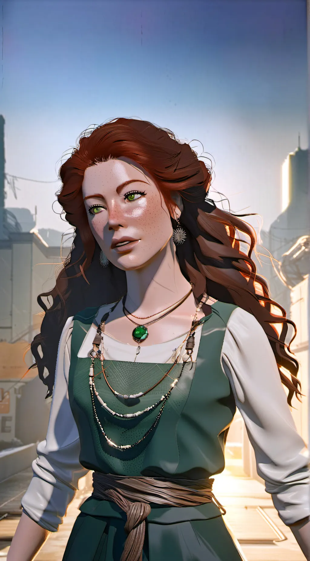 ai character: Molly O'Shea  background