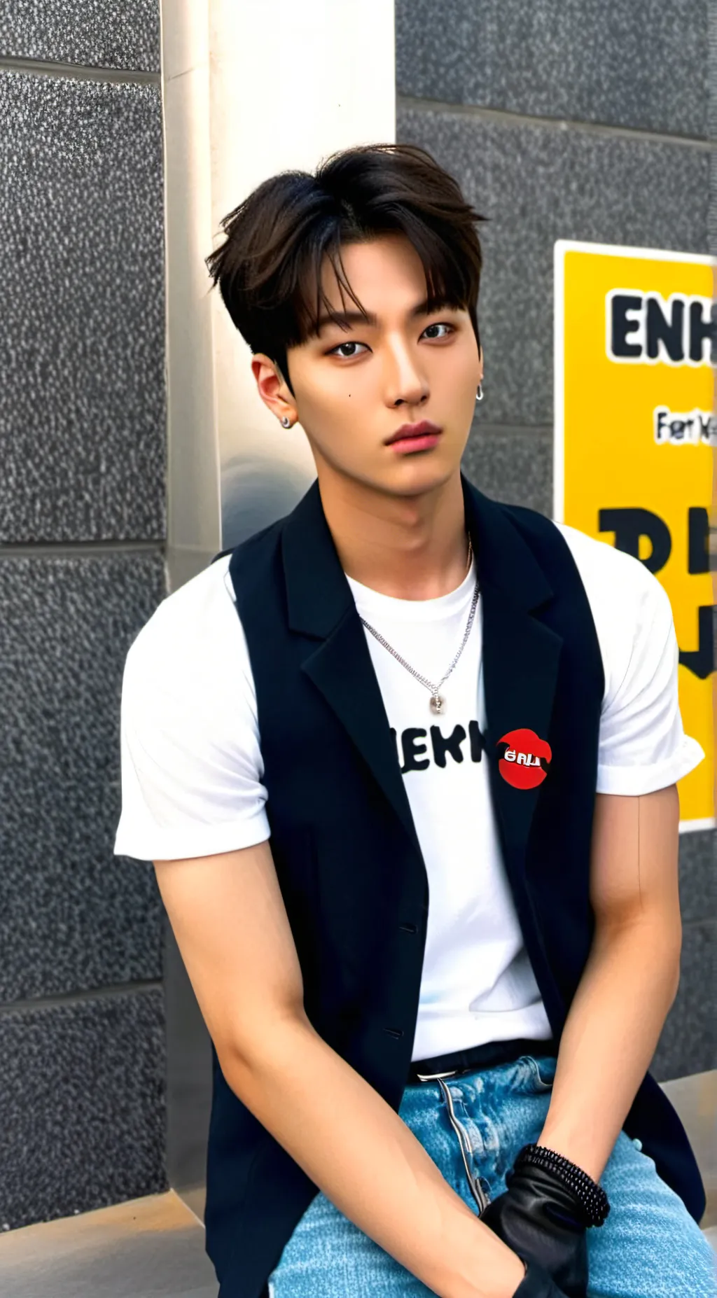 ai character: Jay from Enhypen background