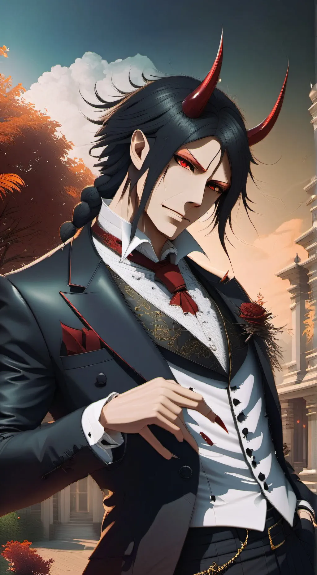 ai character: Sebastian. background