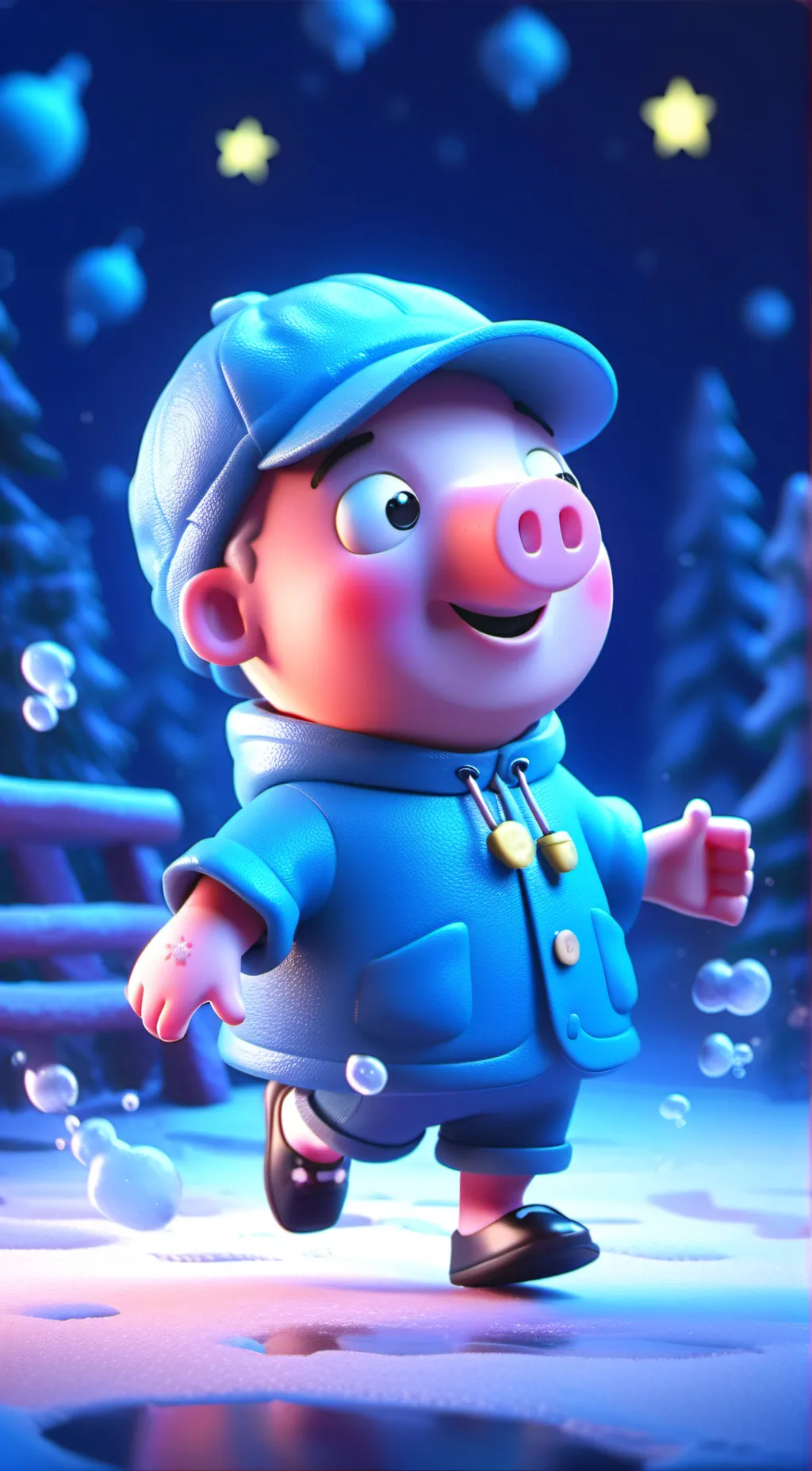 ai character: Peppa pig background