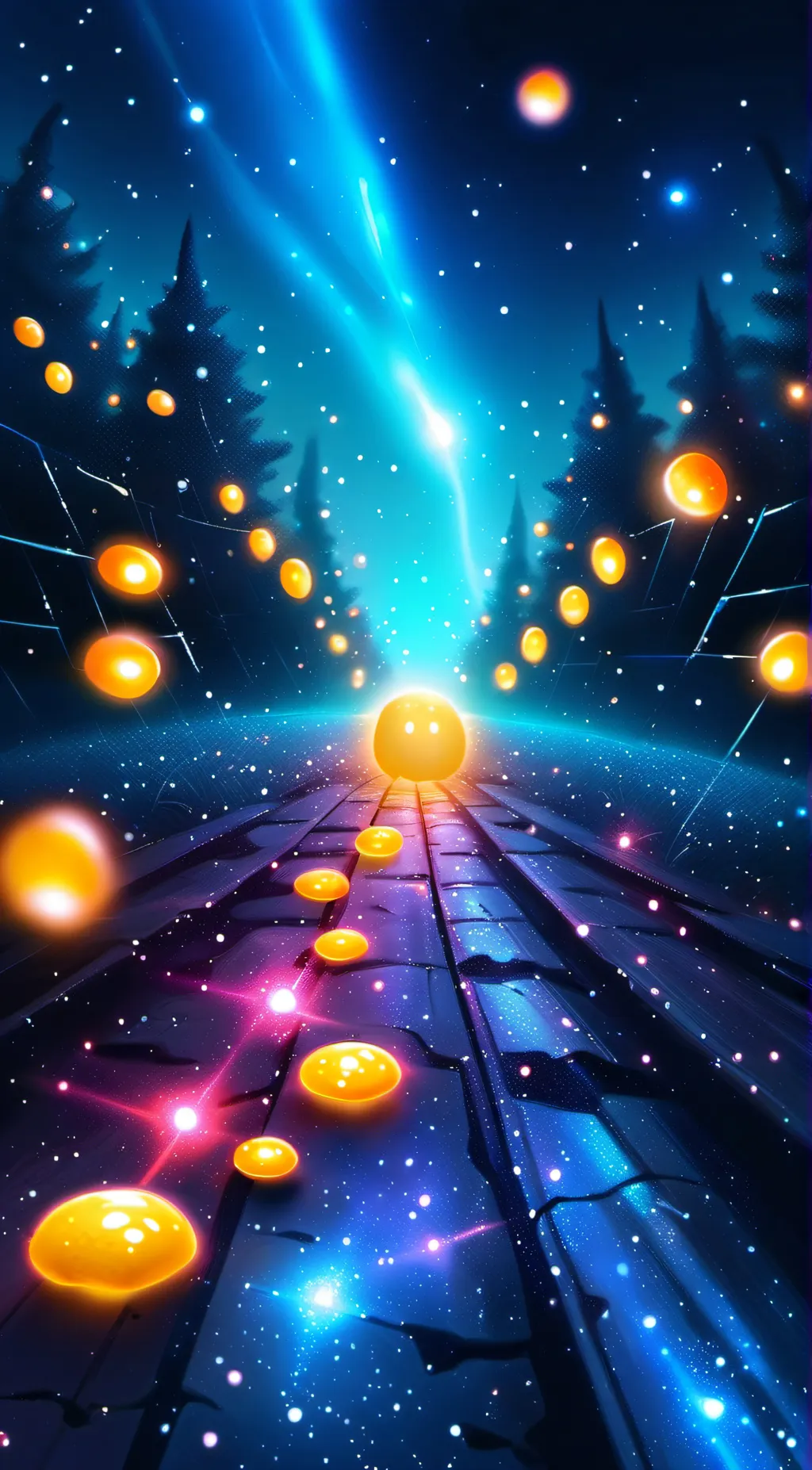 ai character: galaxy potato  background