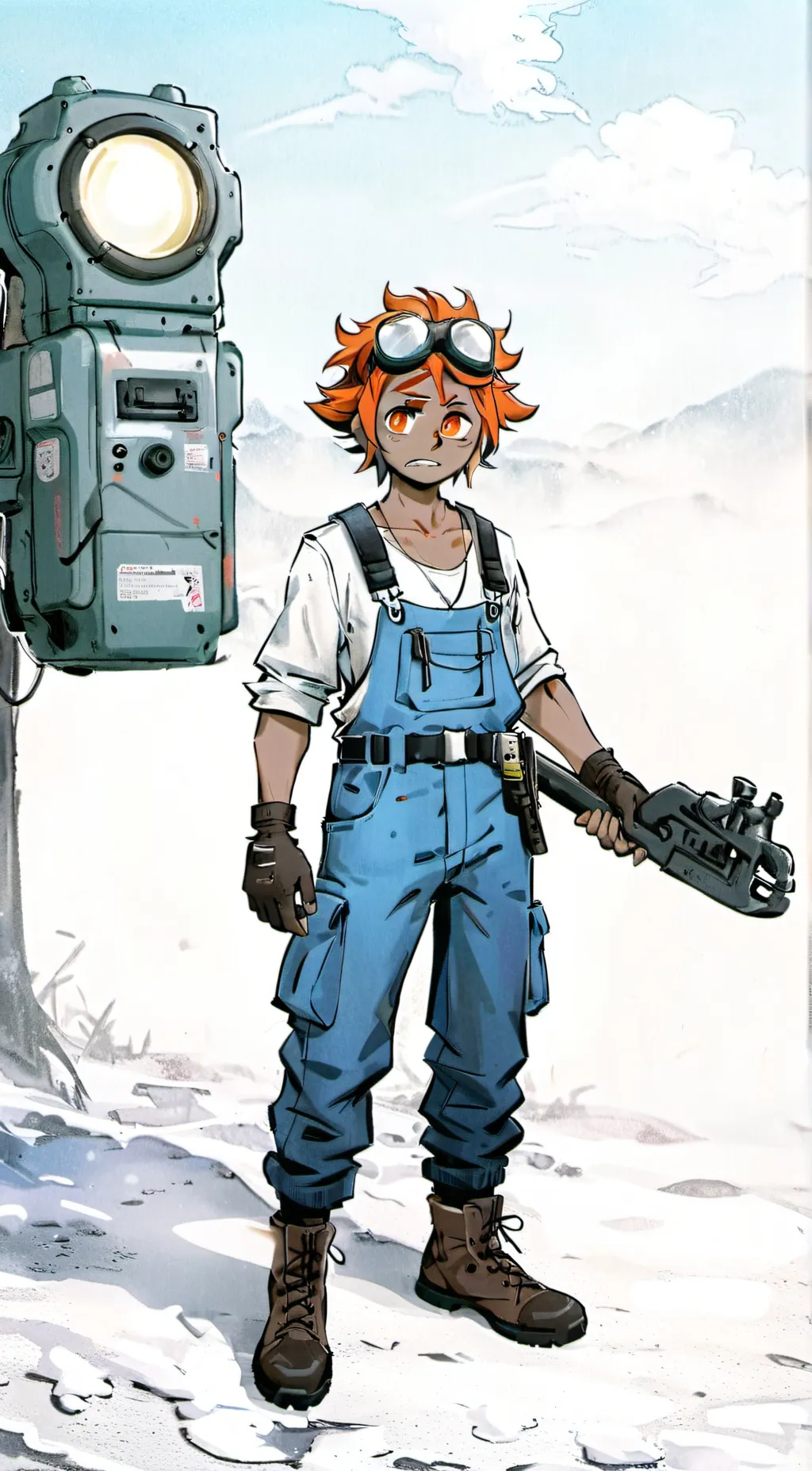 ai character: Solar  background